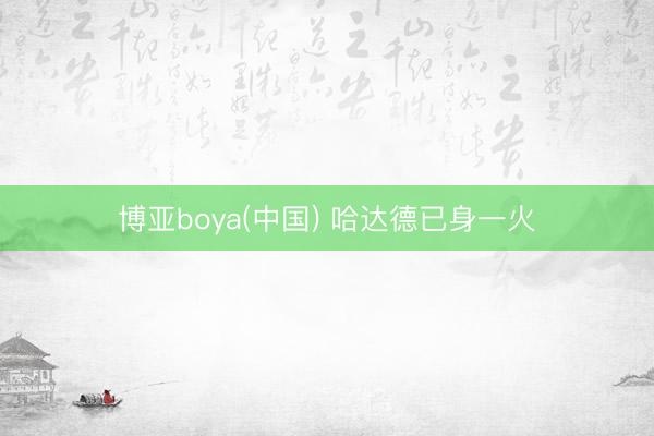 博亚boya(中国) 哈达德已身一火